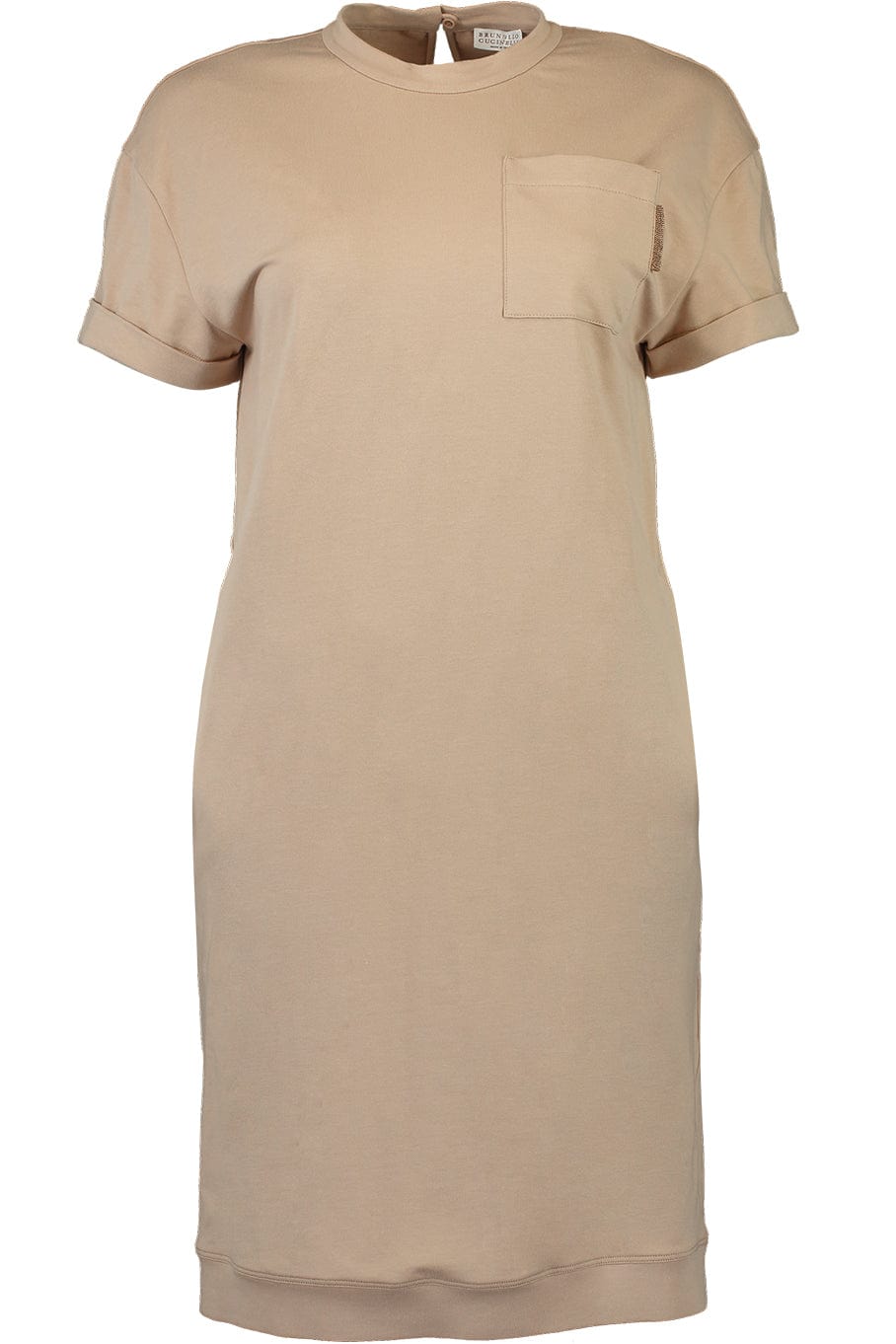 BRUNELLO CUCINELLI-Cotton Felpa T Shirt Dress-