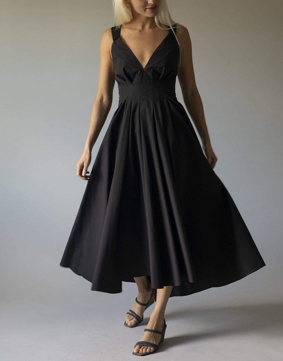 Linen Monili Strap Pleated Maxi Dress | BRUNELLO CUCINELLI Marissa Collections Linen Monili Strap Pleated Maxi Dress | BRUNELLO CUCINELLI Marissa Collections