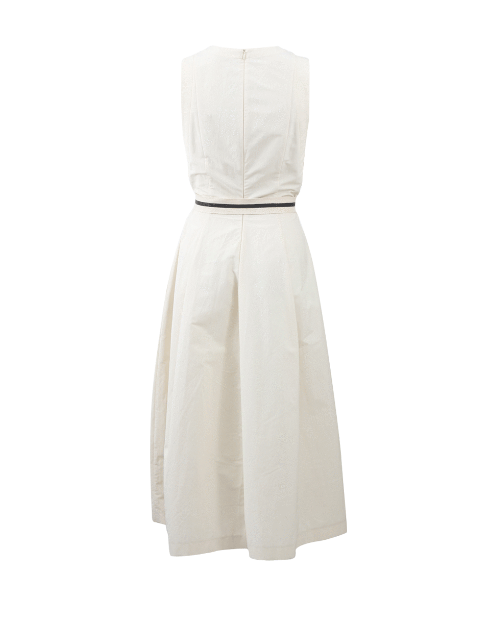 BRUNELLO CUCINELLI-Dress With Monili Belt-