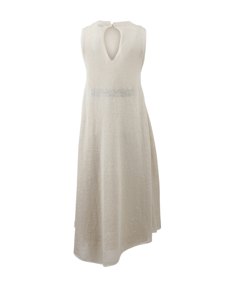 BRUNELLO CUCINELLI-Linen Pailette Dress-