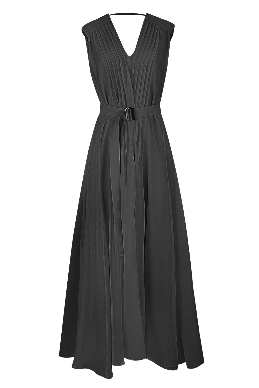 Volume Dress - Charcoal-CHARCOAL-XL-CLOTHINGDRESSCASUAL-BRUNELLO CUCINELLI