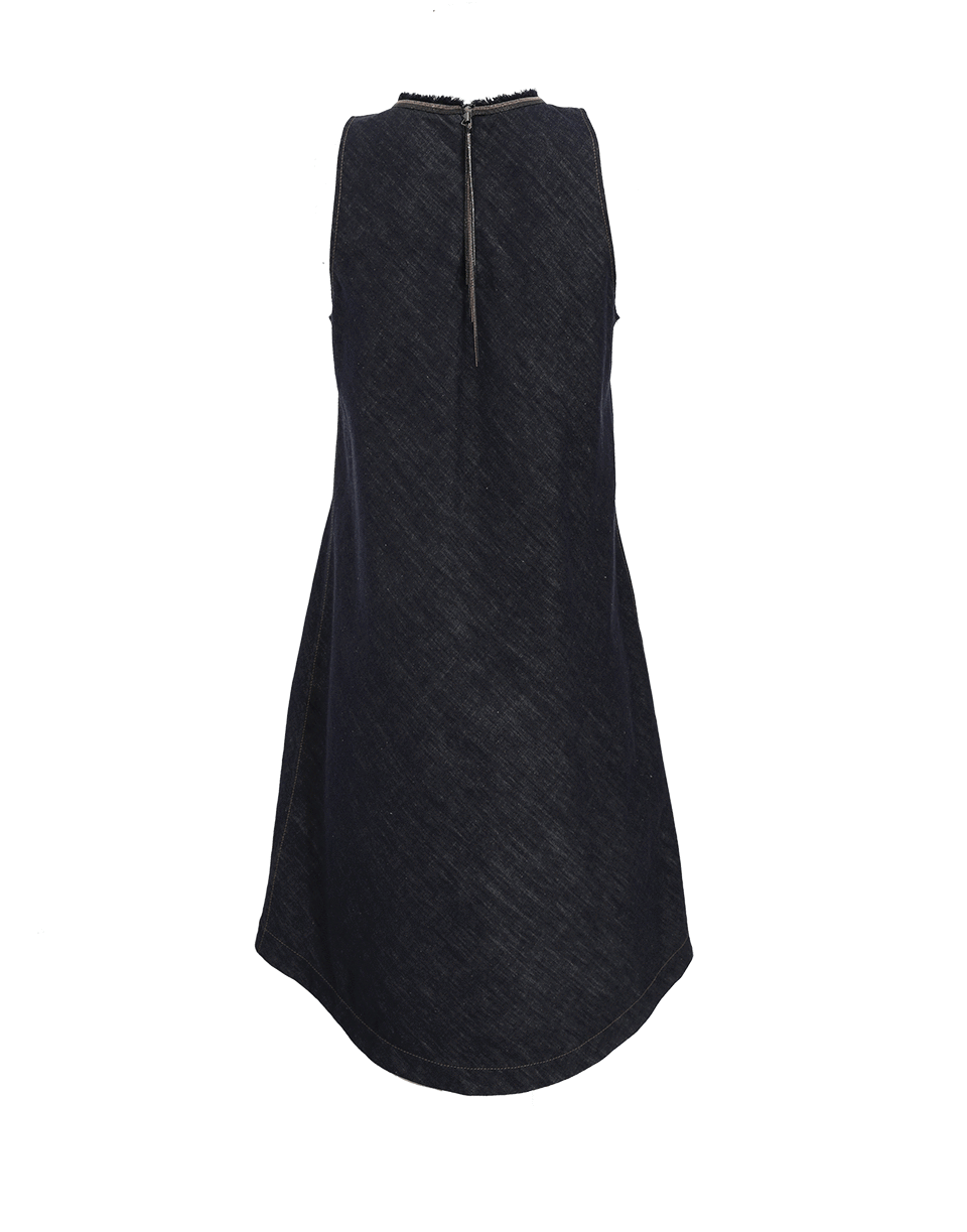 BRUNELLO CUCINELLI-High Low Monili Neck Dress-