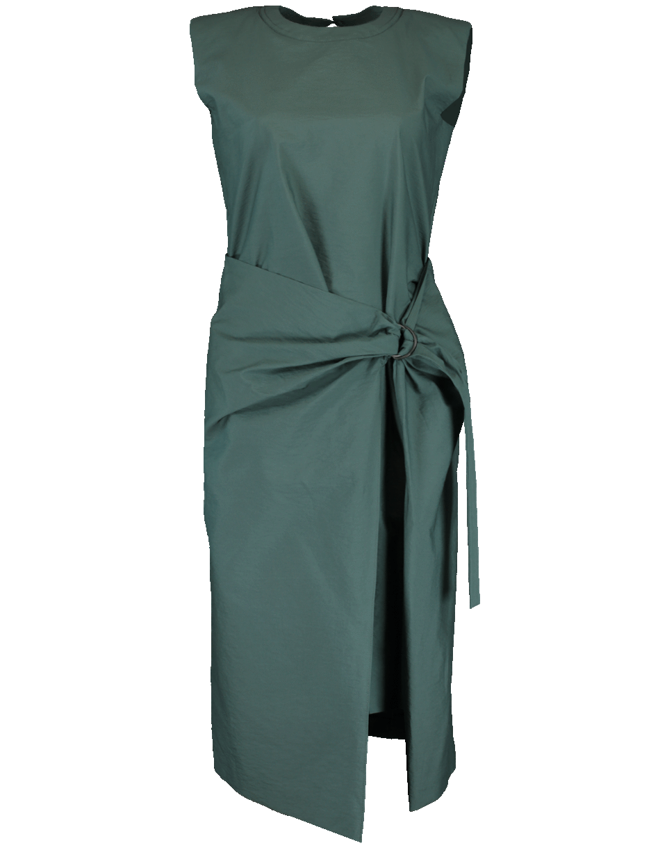 BRUNELLO CUCINELLI-Wrapped Crewneck Ring Dress-