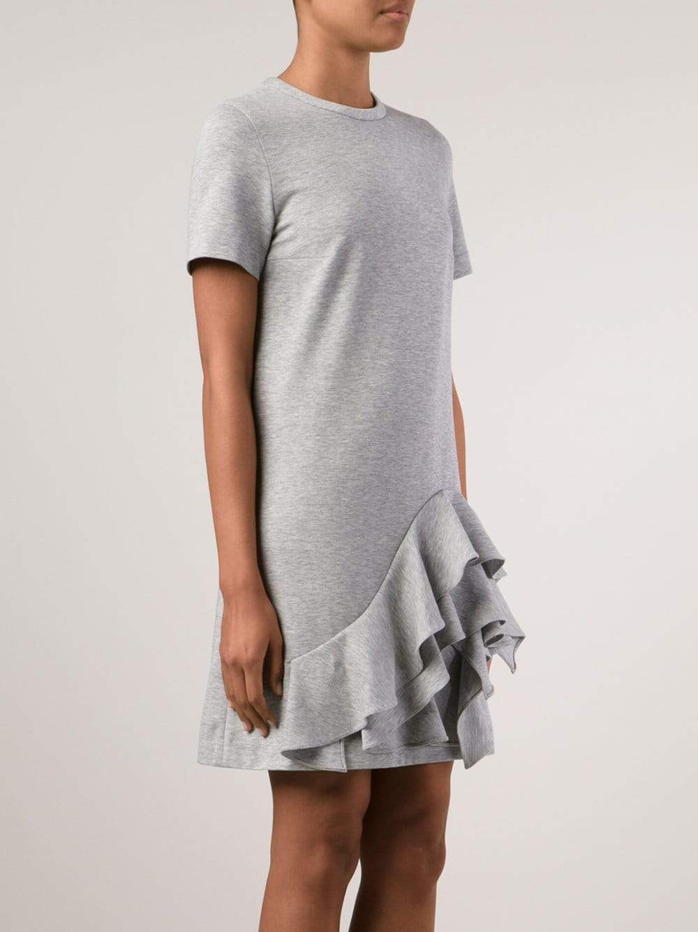 BRUNELLO CUCINELLI-Layered Ruffle Bottom Dress-