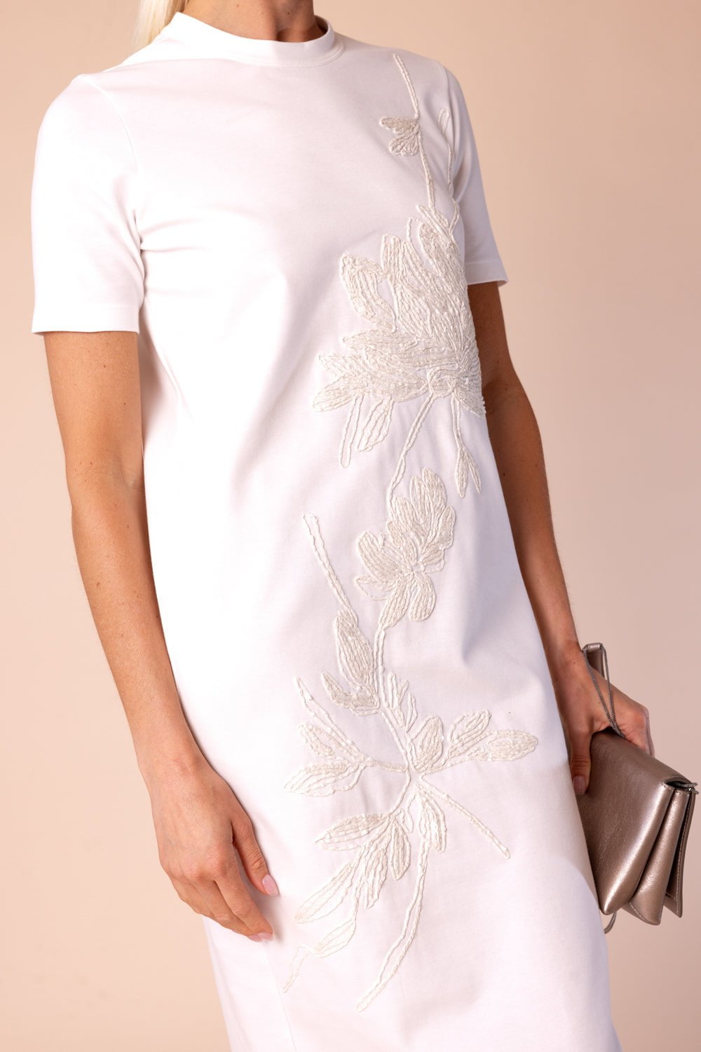 Magnolia Detail Dress CLOTHINGDRESSCASUAL BRUNELLO CUCINELLI   
