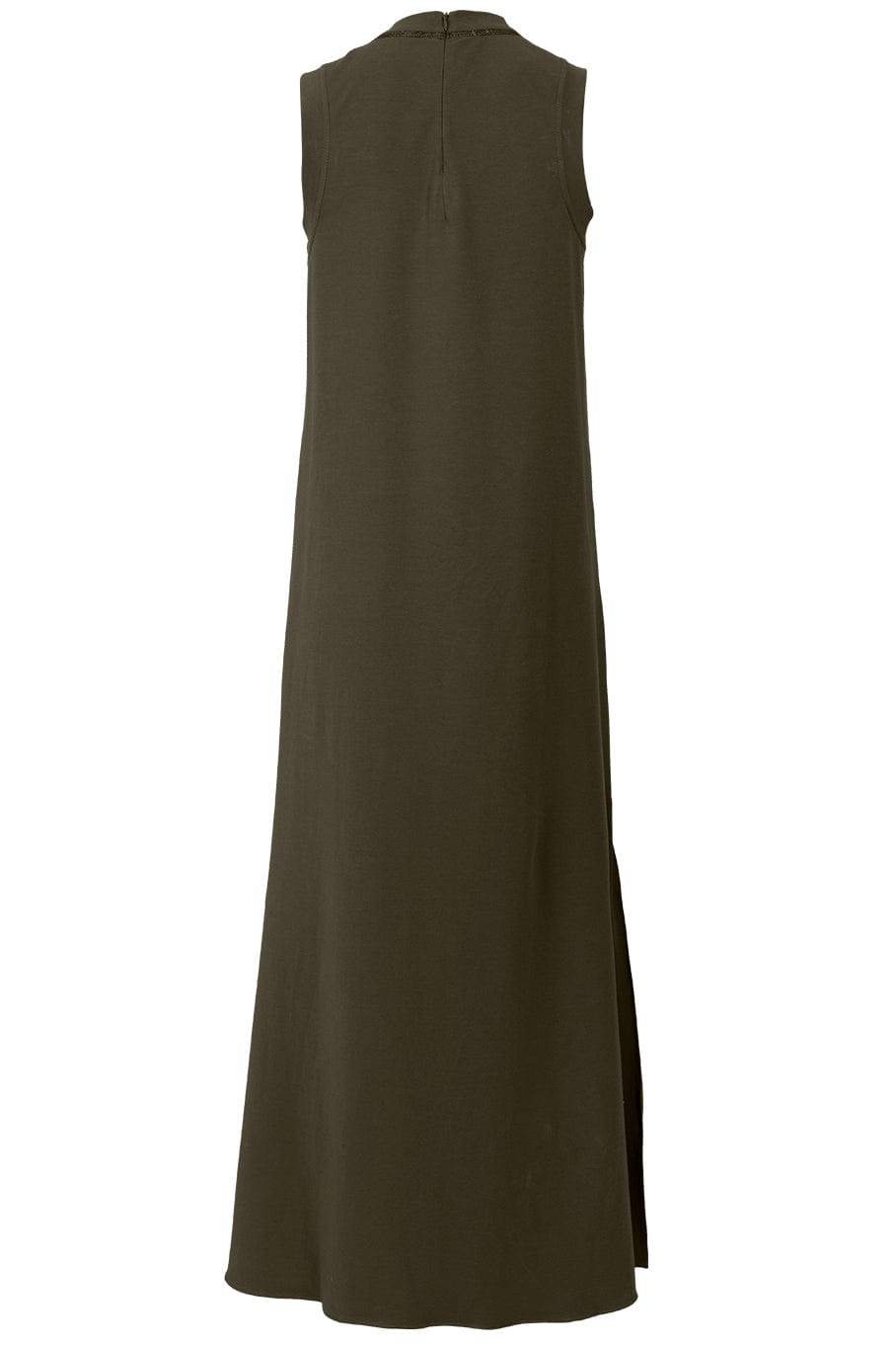 BRUNELLO CUCINELLI-Cotton Jersey Midi Tank Dress-
