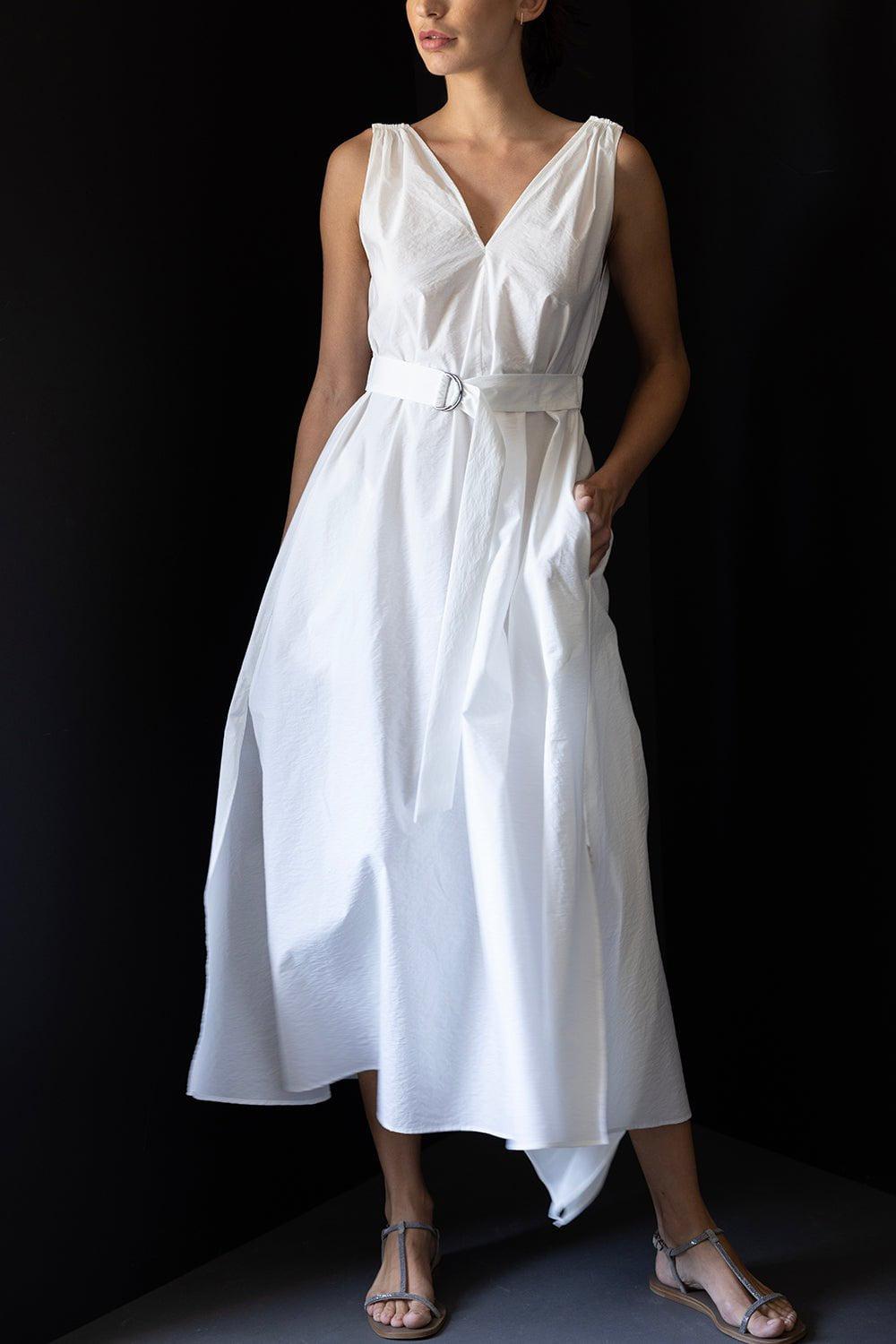 BRUNELLO CUCINELLI-Monili Shoulder Maxi Dress - Natural Bianca-
