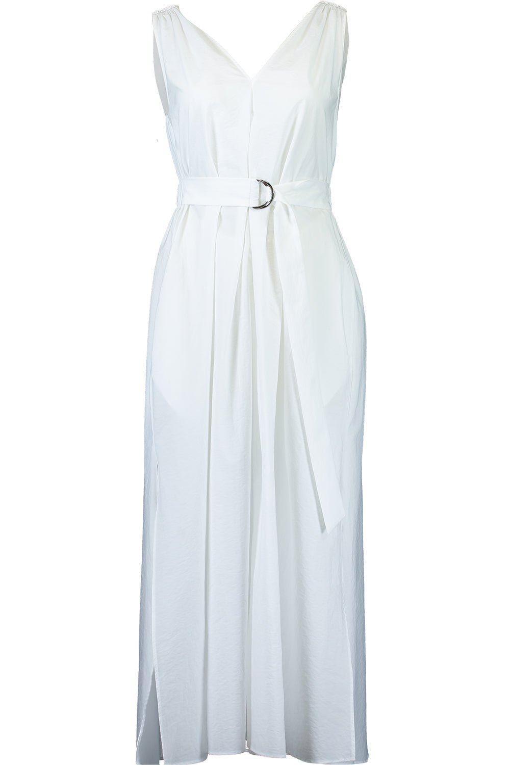 BRUNELLO CUCINELLI-Monili Shoulder Maxi Dress - Natural Bianca-
