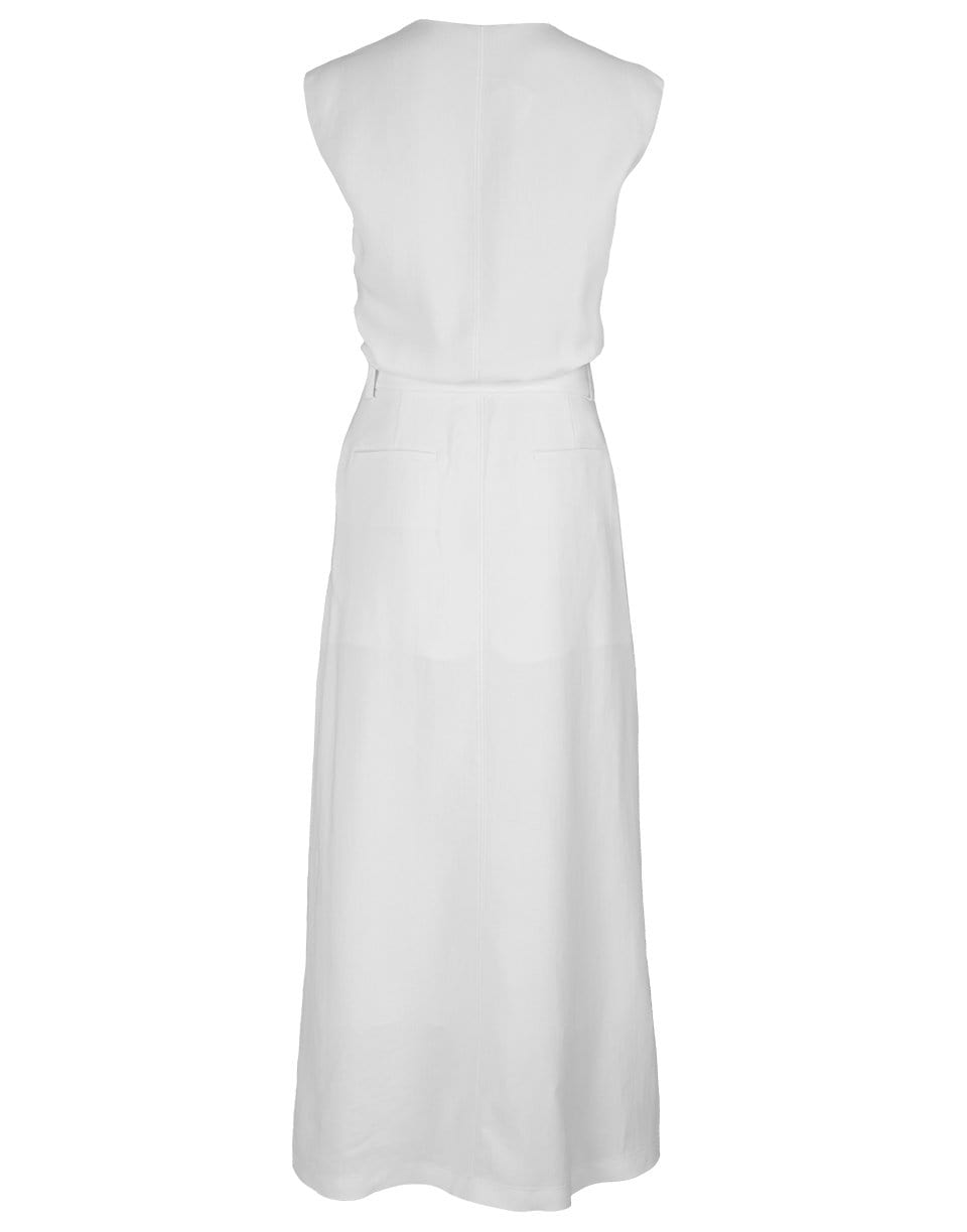 BRUNELLO CUCINELLI-Linen Twill Maxi Dress-