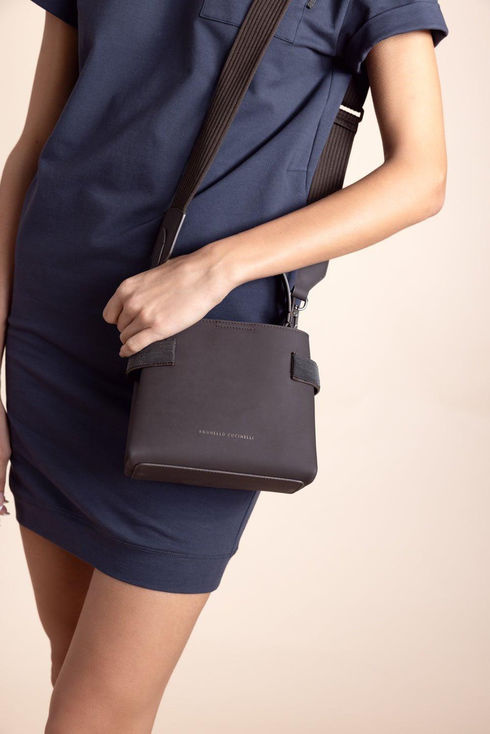 BRUNELLO CUCINELLI-Monili Trim Pocket T-Shirt Dress-
