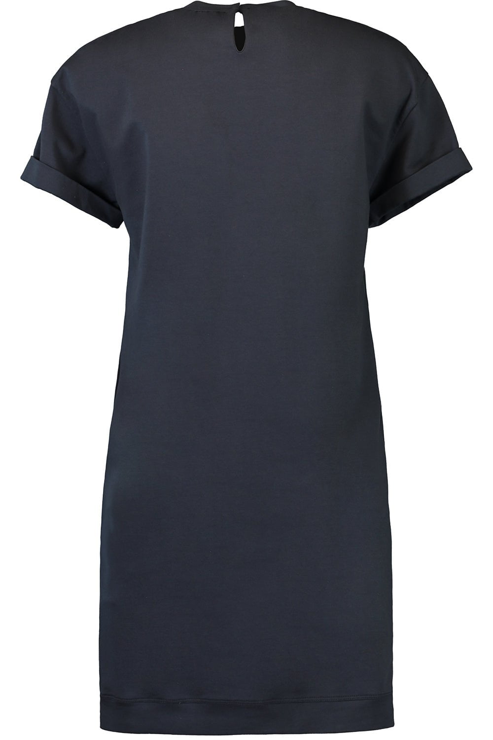 BRUNELLO CUCINELLI-Monili Trim Pocket T-Shirt Dress-