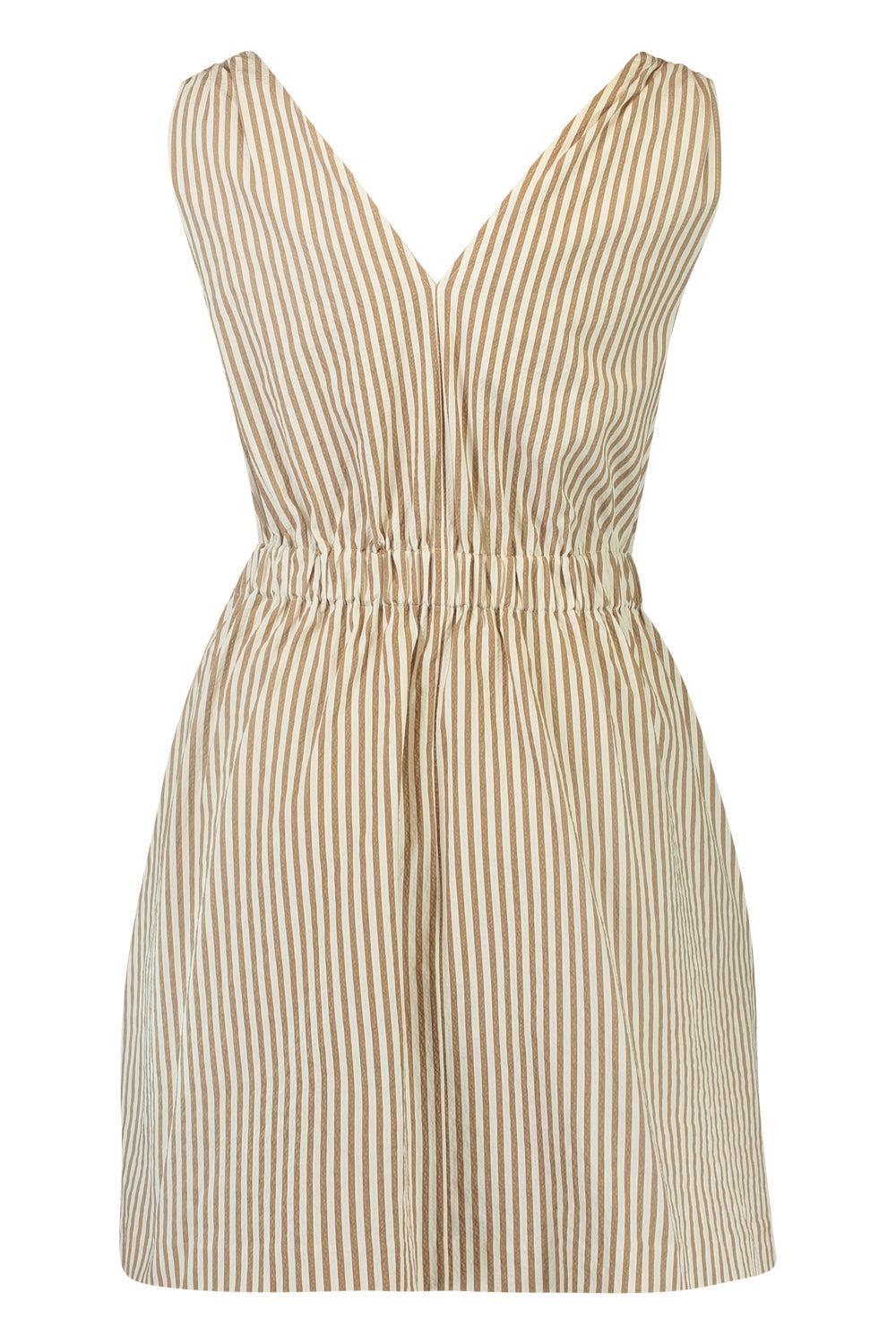Stripe Mini Dress-STRIPE-XS-CLOTHINGDRESSCASUAL-BRUNELLO CUCINELLI