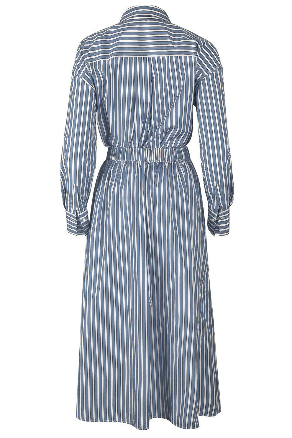 Brunello Cucinelli - Striped cotton poplin midi shirt dress - Women - Multi coloured