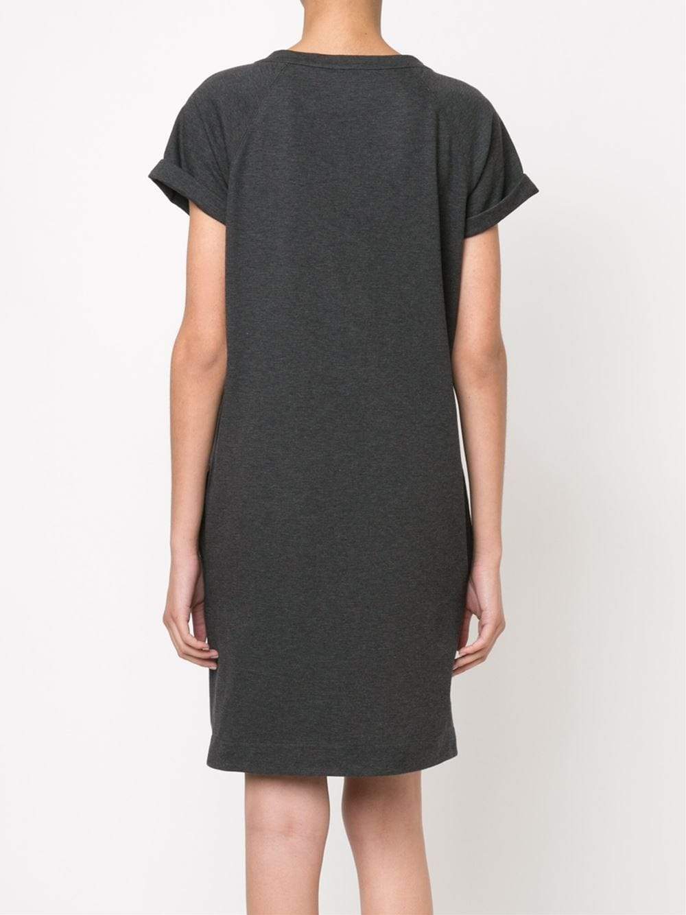 BRUNELLO CUCINELLI-Rolled Sleeve Tee Dress-