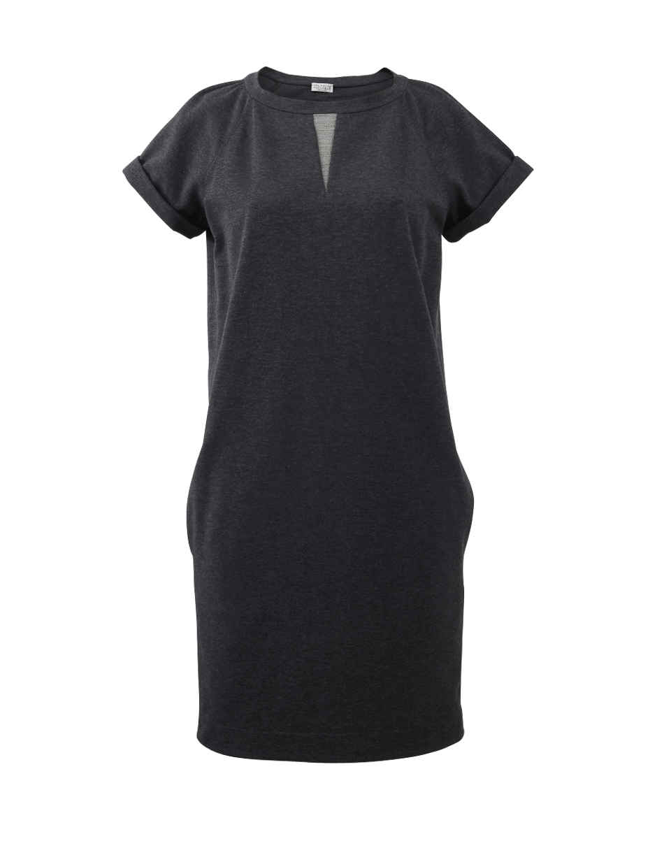 BRUNELLO CUCINELLI-Rolled Sleeve Tee Dress-