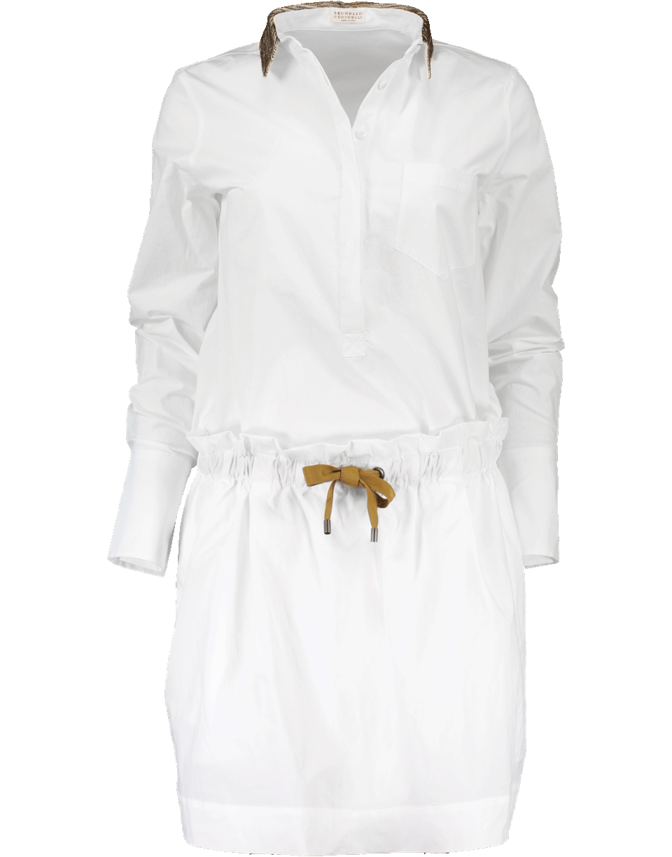 BRUNELLO CUCINELLI-Drawstring Waist Dress-