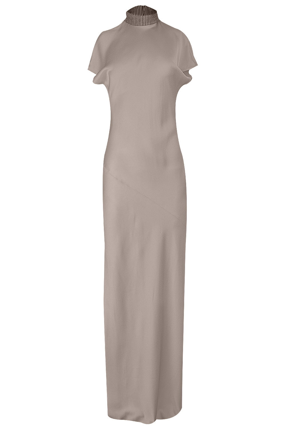BRUNELLO CUCINELLI-Embellished High Neck Dress-