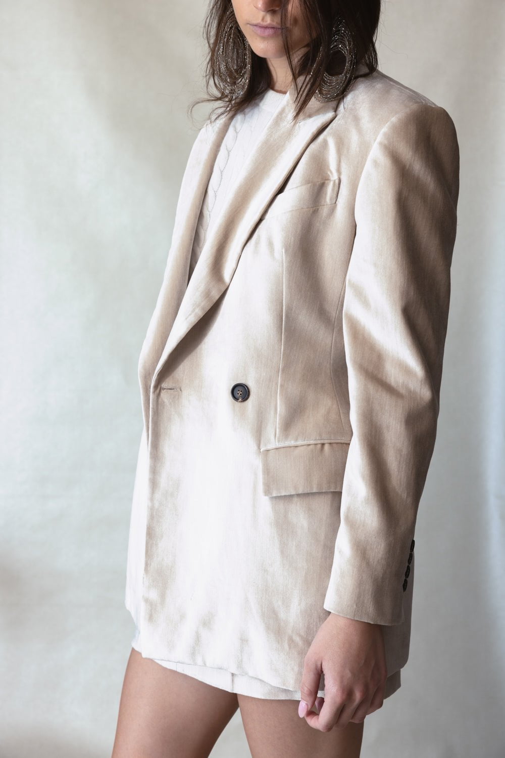 BRUNELLO CUCINELLI-Asymmetrical Detail Jacket-