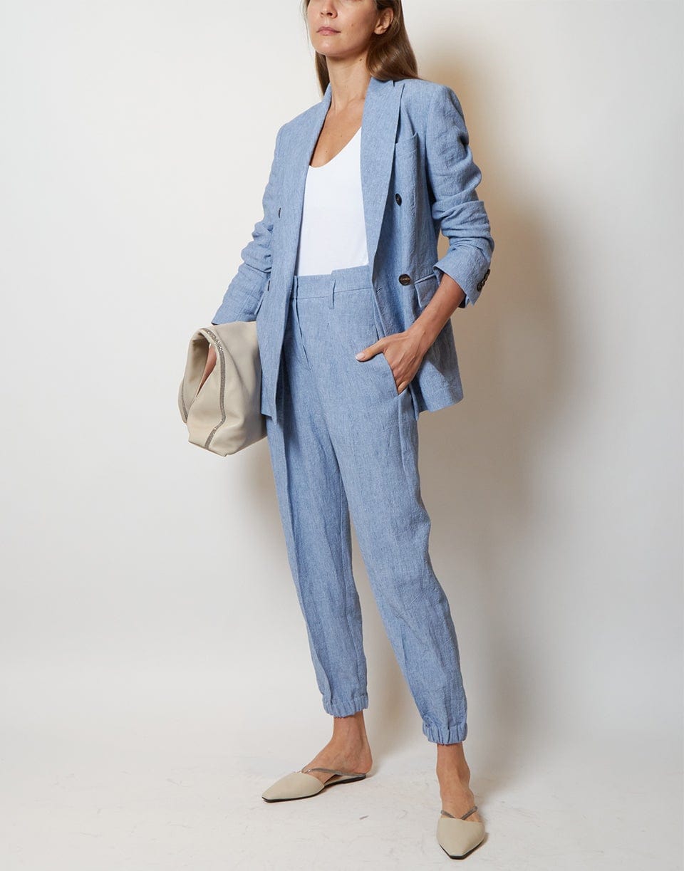 BRUNELLO CUCINELLI-Double Breasted Jacket-