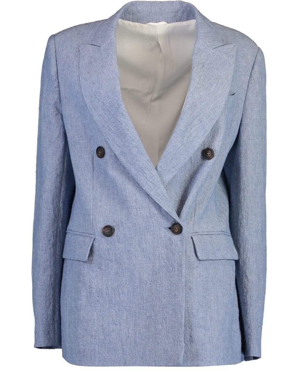 BRUNELLO CUCINELLI-Double Breasted Jacket-