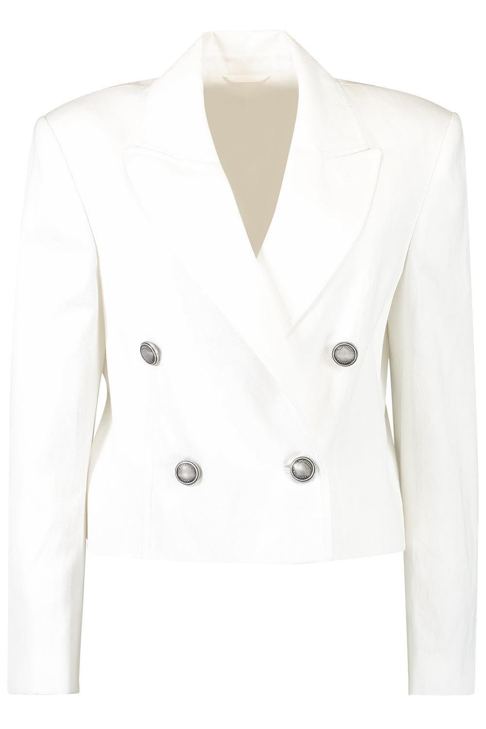 Cropped Double Breasted Jacket-CREAM-36-CLOTHINGJACKETBLAZERS-BRUNELLO CUCINELLI