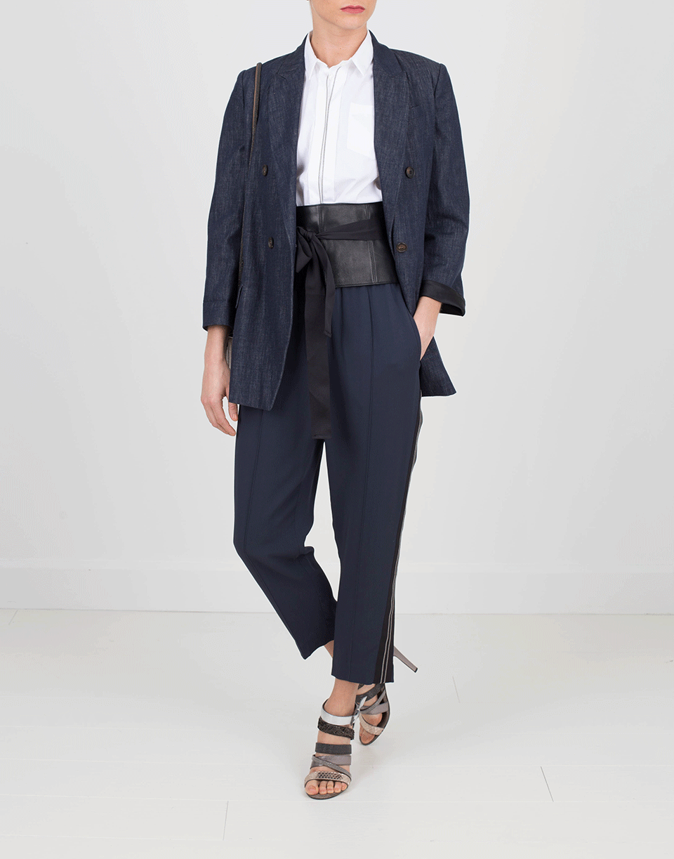 BRUNELLO CUCINELLI-Denim Blazer-