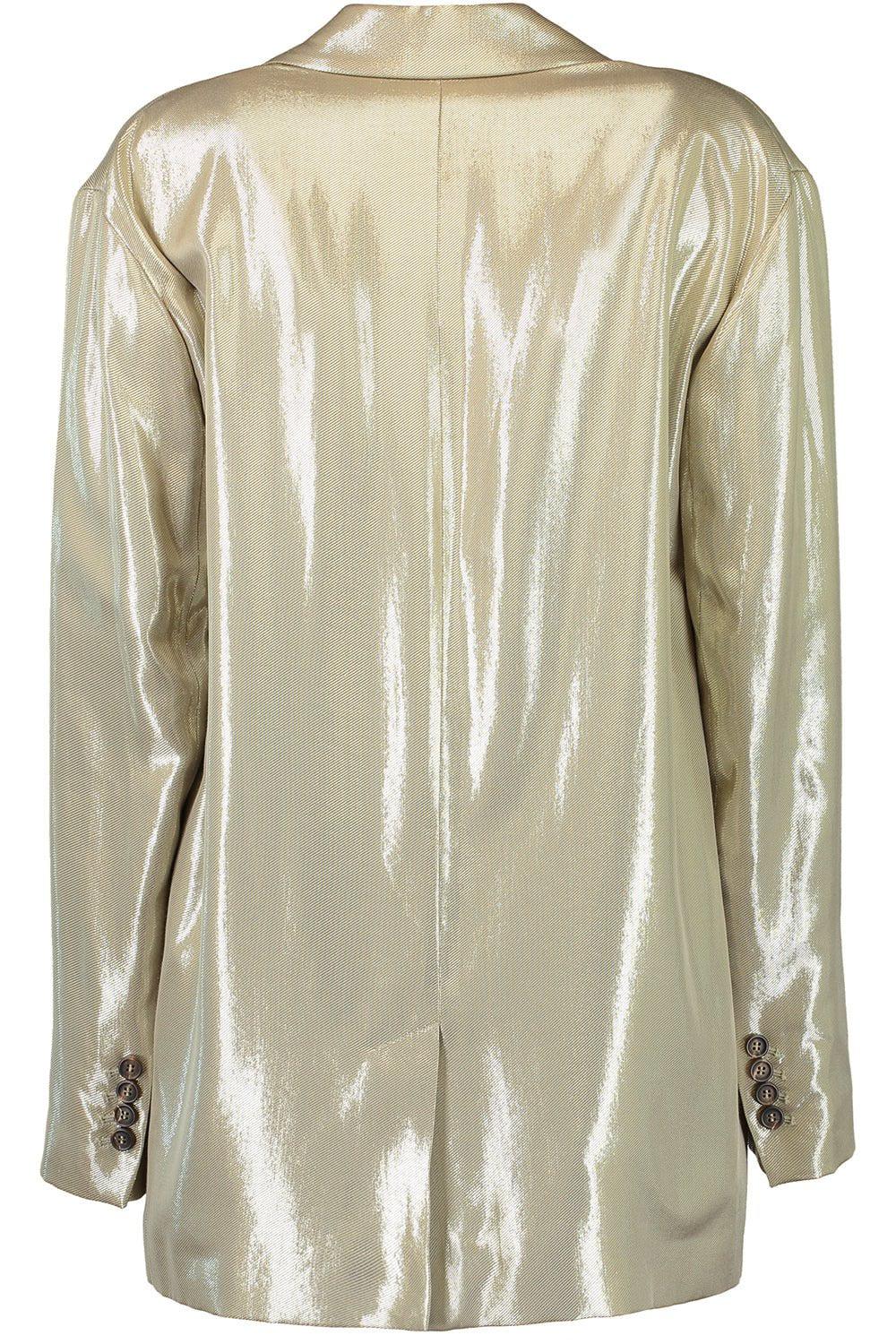 BRUNELLO CUCINELLI-Metallic Double Breasted Blazer-