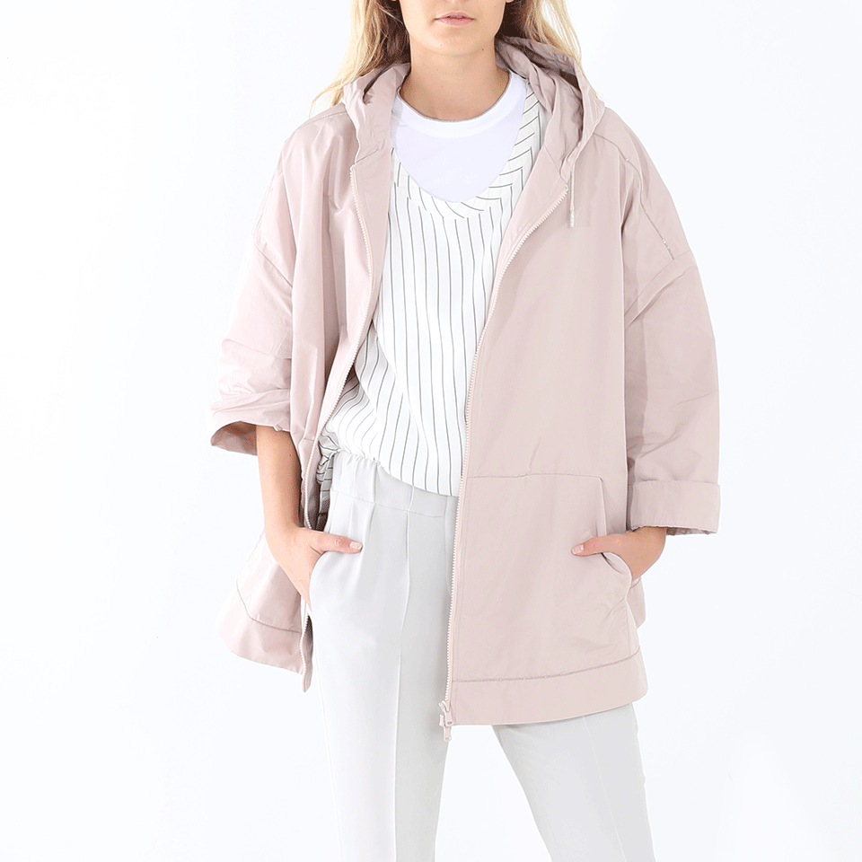 BRUNELLO CUCINELLI-Hooded Taffeta Anorak-
