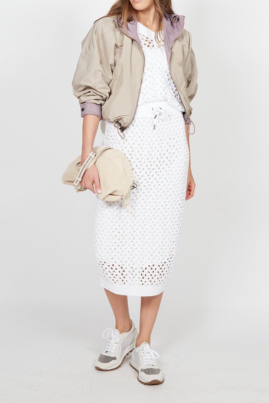 BRUNELLO CUCINELLI-Reversible Crop Jacket-