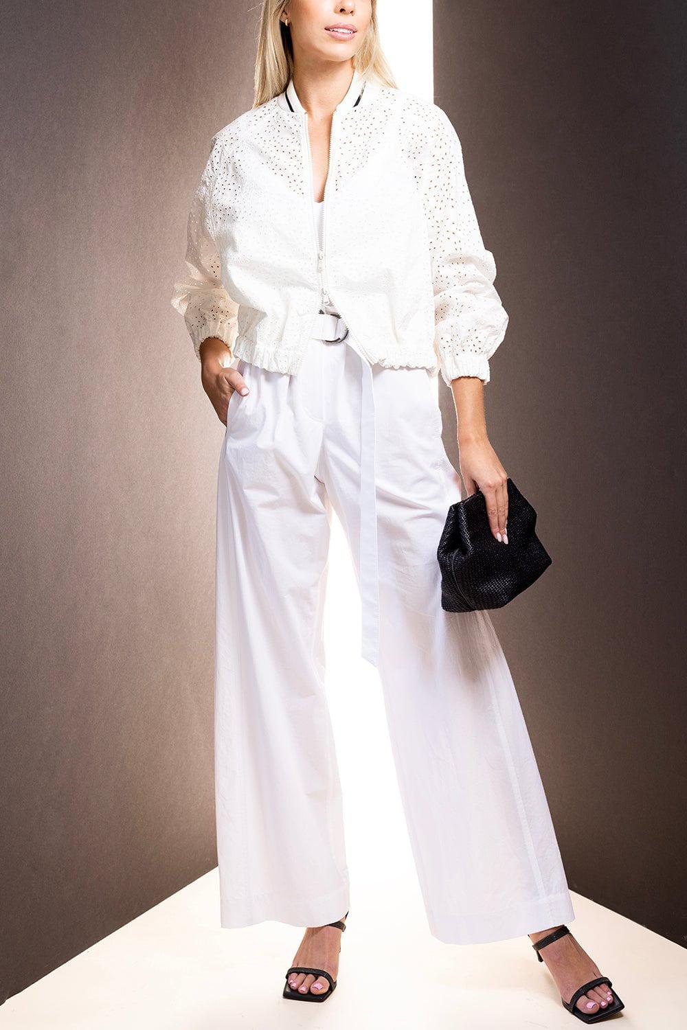 BRUNELLO CUCINELLI-Broderie Anglaise Bomber Jacket-