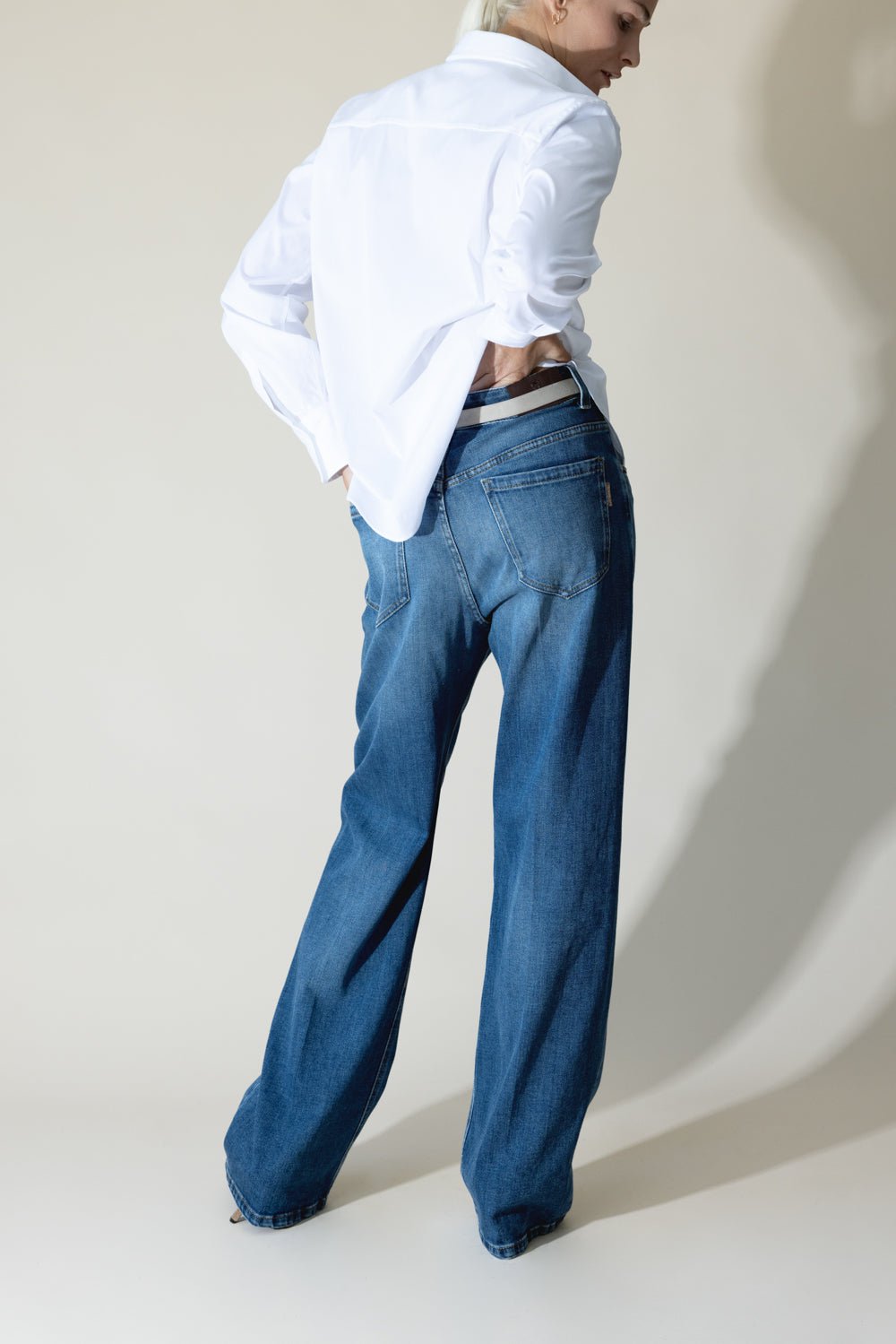 BRUNELLO CUCINELLI-Shiny Trim Stretch Shirt-