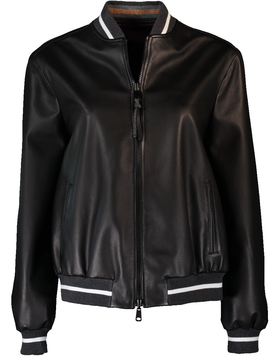 BRUNELLO CUCINELLI-Reversible Bomber Jacket-