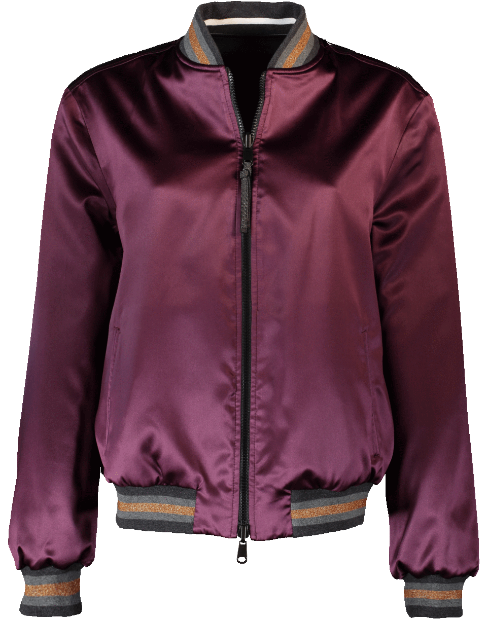 BRUNELLO CUCINELLI-Reversible Bomber Jacket-