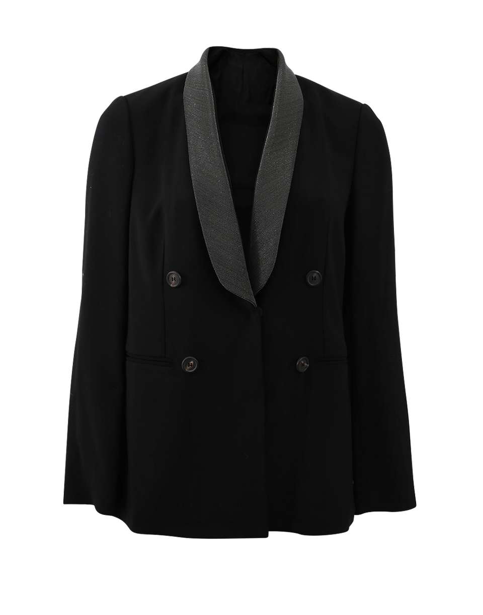 BRUNELLO CUCINELLI-Wool And Monili Blazer-