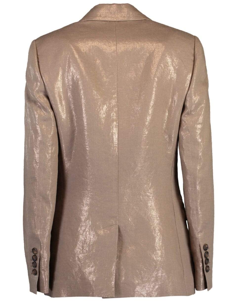 BRUNELLO CUCINELLI-Metallic Linen Jacket-