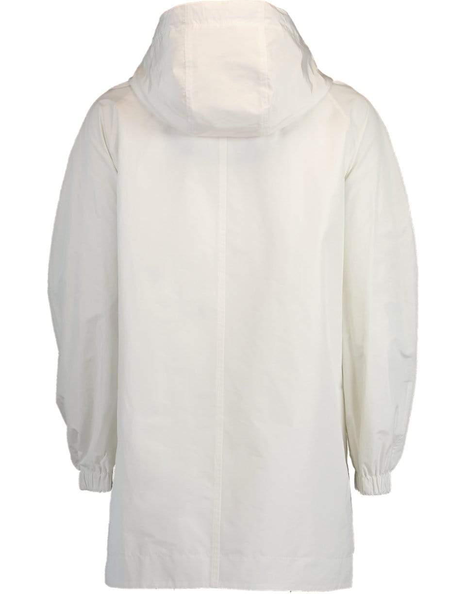 BRUNELLO CUCINELLI-Chalk Hooded Taffeta Jacket-