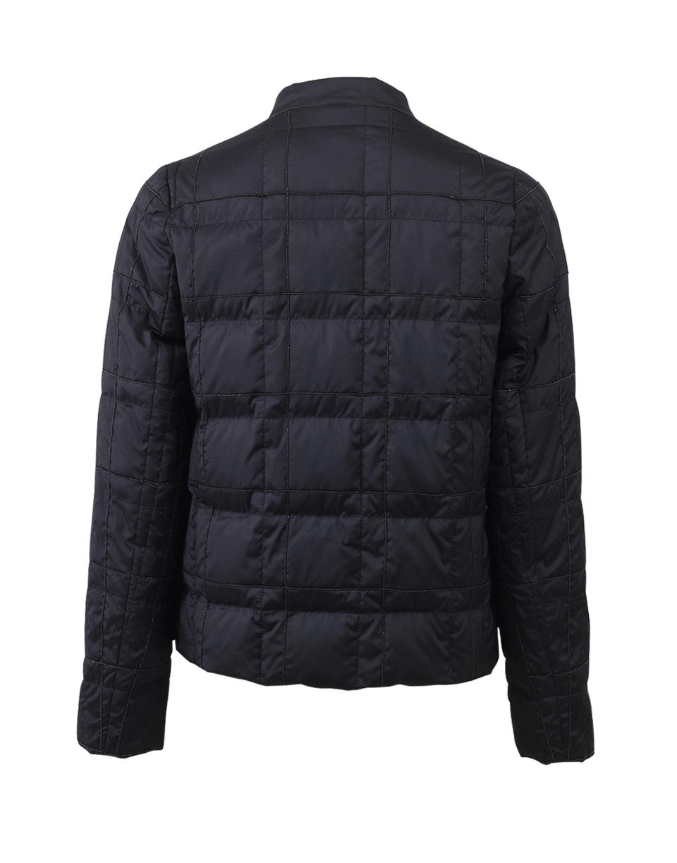 BRUNELLO CUCINELLI-Windowpane Puffer Jacket-NAVY
