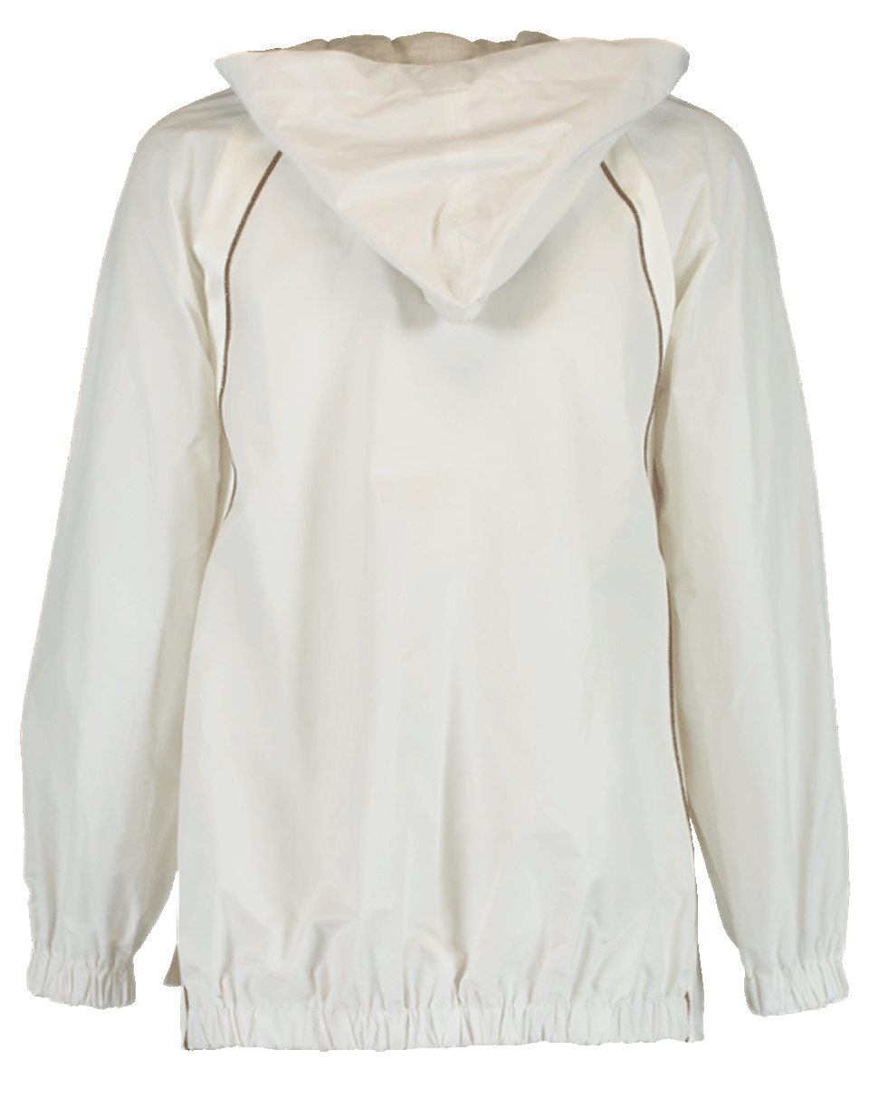 BRUNELLO CUCINELLI-Taffeta Satin Stripe Parka-