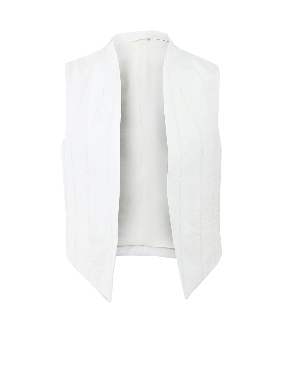 BRUNELLO CUCINELLI-Paillette Pinstripe Gilet Vest-