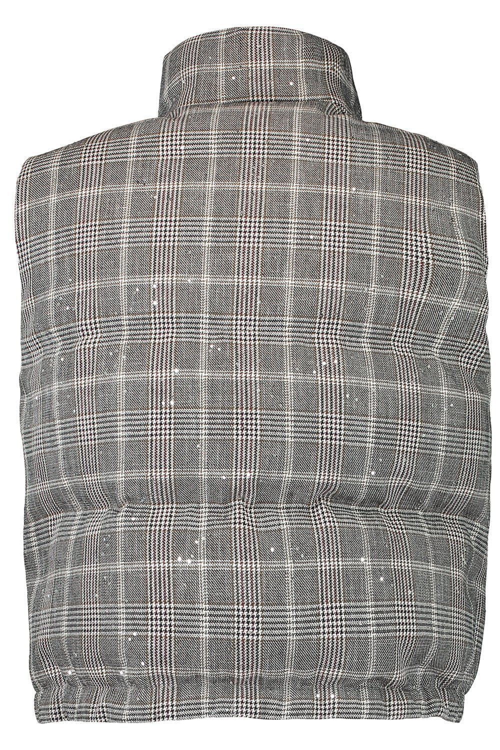 BRUNELLO CUCINELLI-Dazzling Prince Of Wales Down Vest-