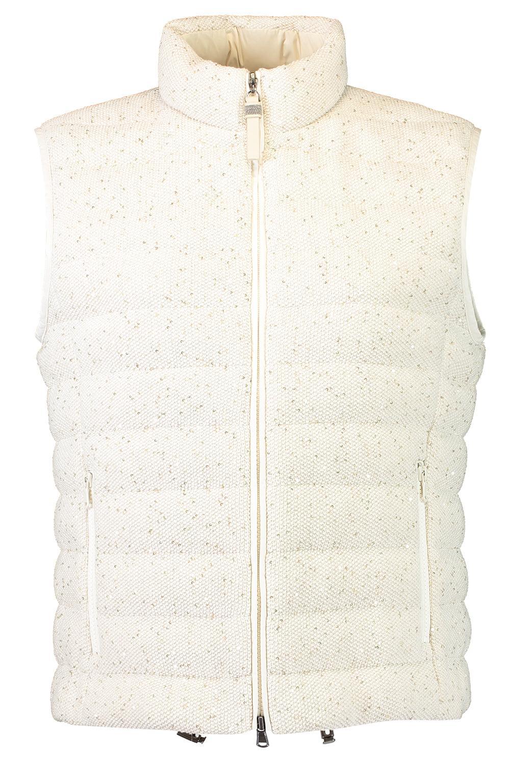 Sparkling Padded Vest-BROWN-38-CLOTHINGJACKETVESTS-BRUNELLO CUCINELLI