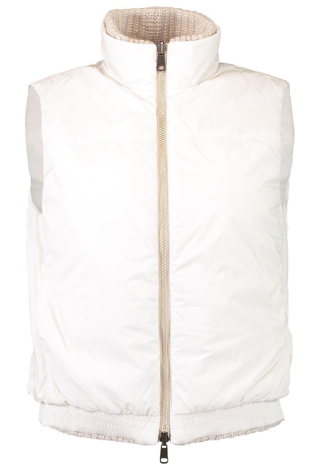 BRUNELLO CUCINELLI-Reversible Knit Down Vest-