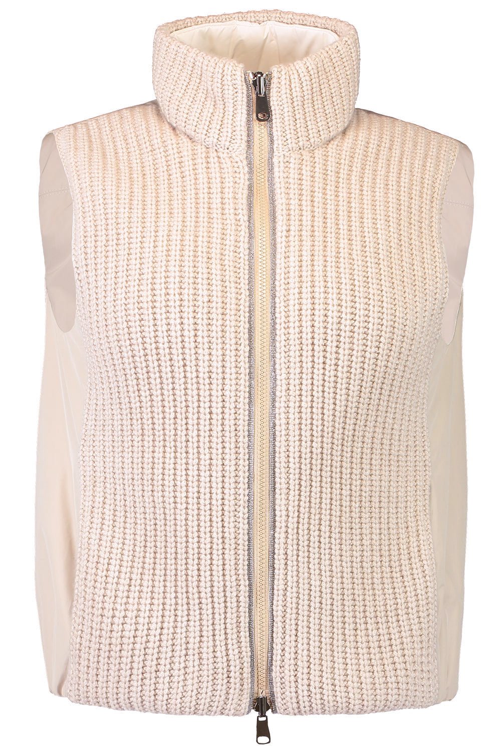 BRUNELLO CUCINELLI-Reversible Knit Down Vest-