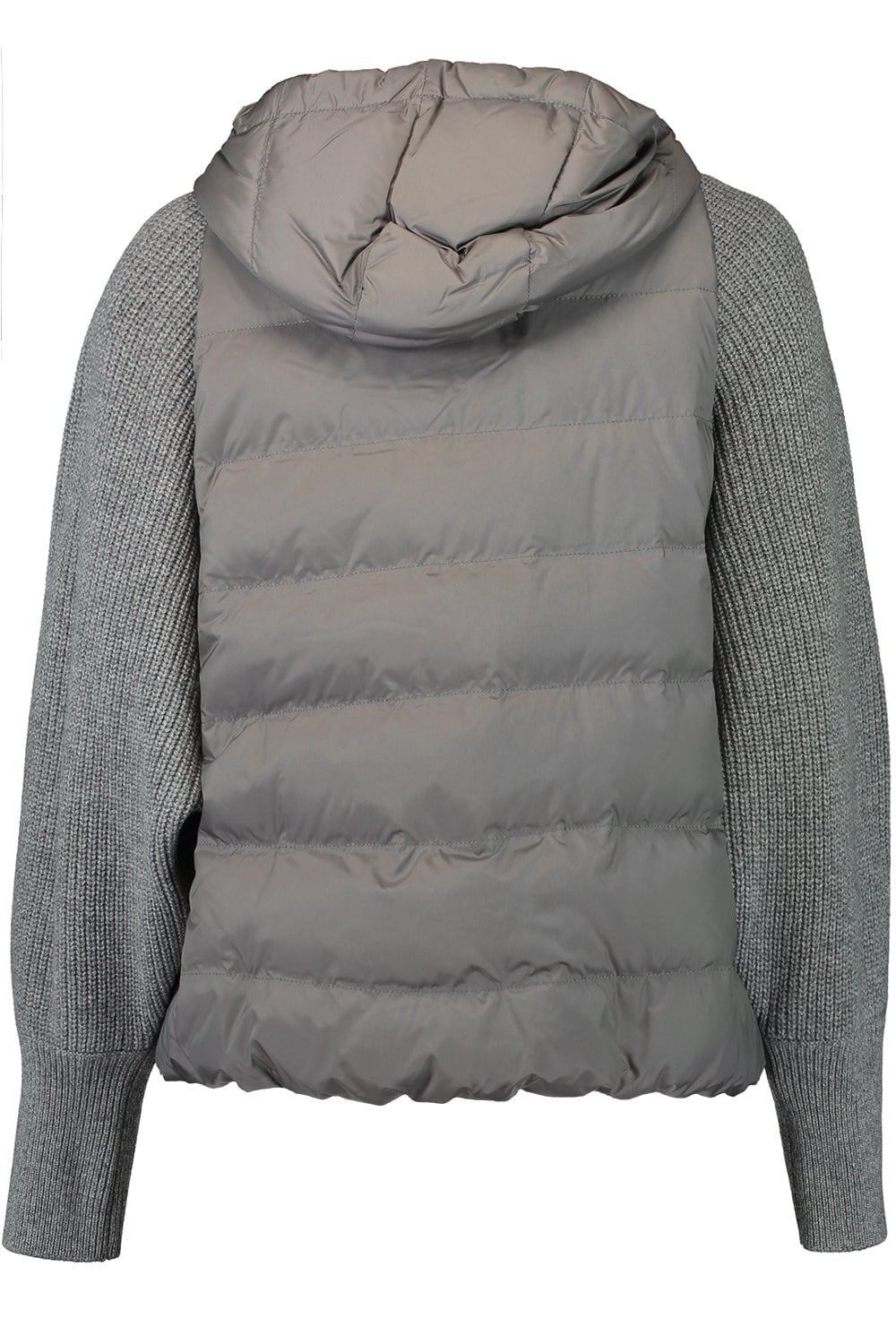BRUNELLO CUCINELLI-Ribbed Sleeve Padded Vest-