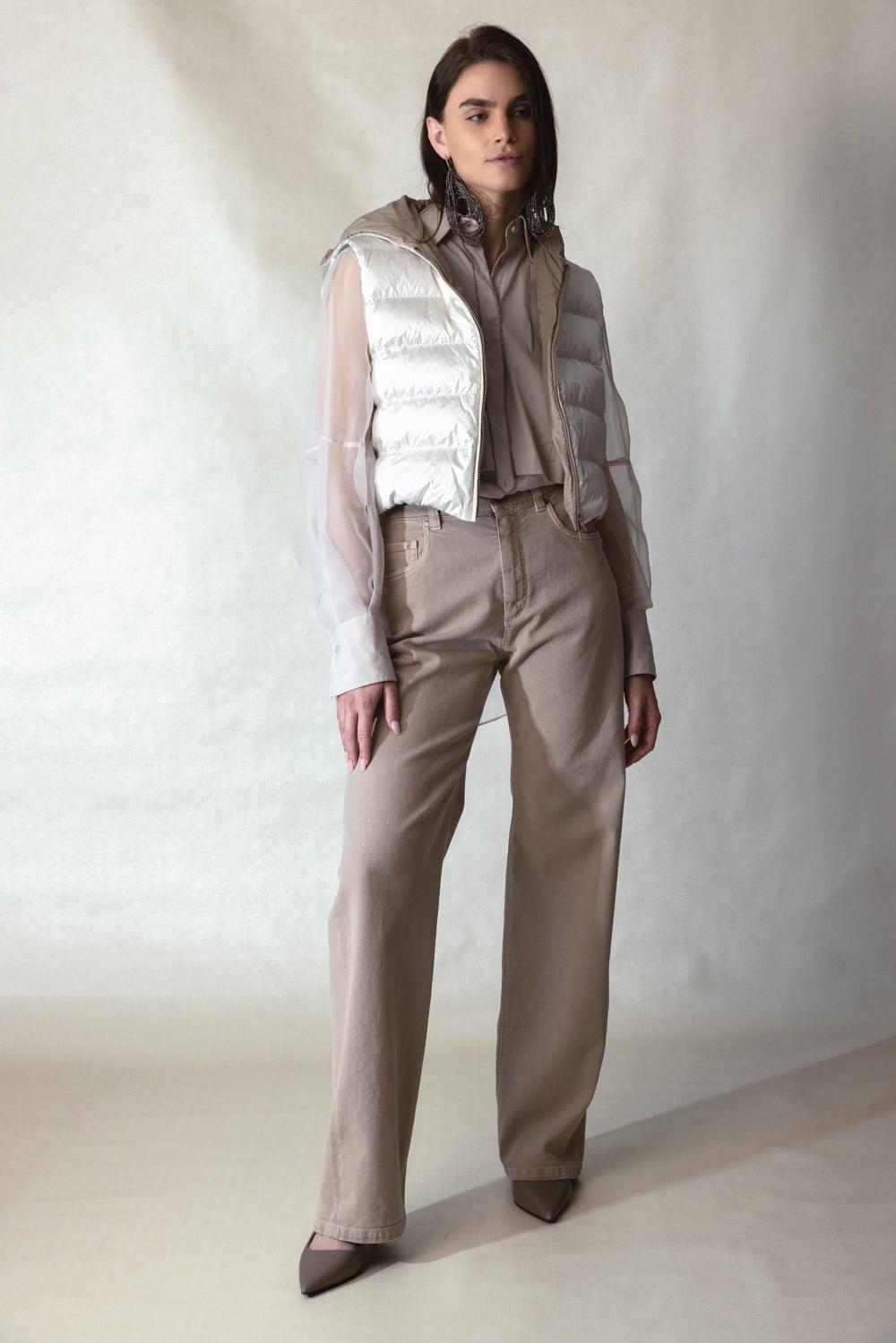 BRUNELLO CUCINELLI-Metallic Hooded Vest-