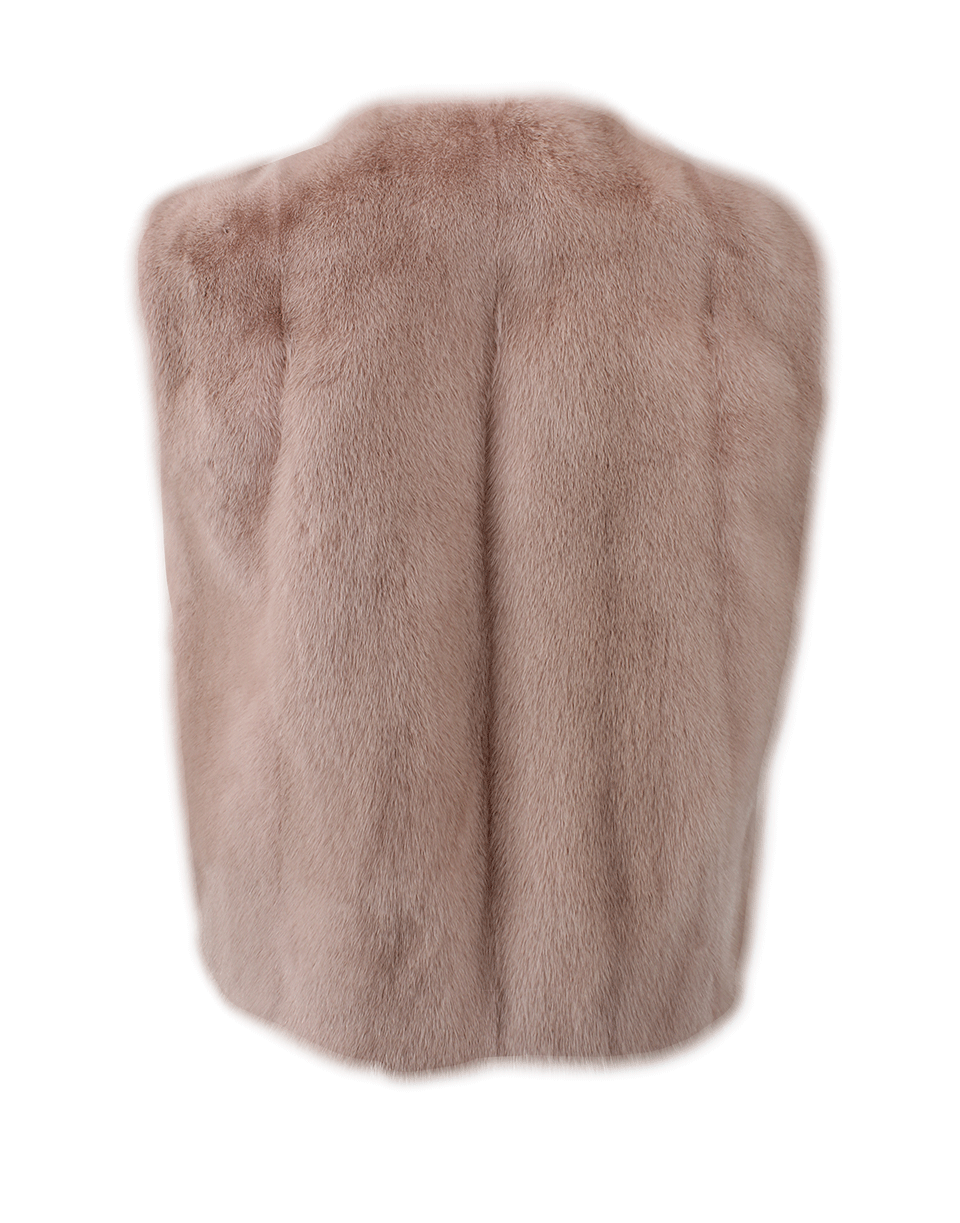 BRUNELLO CUCINELLI-Mink Vest-PORC