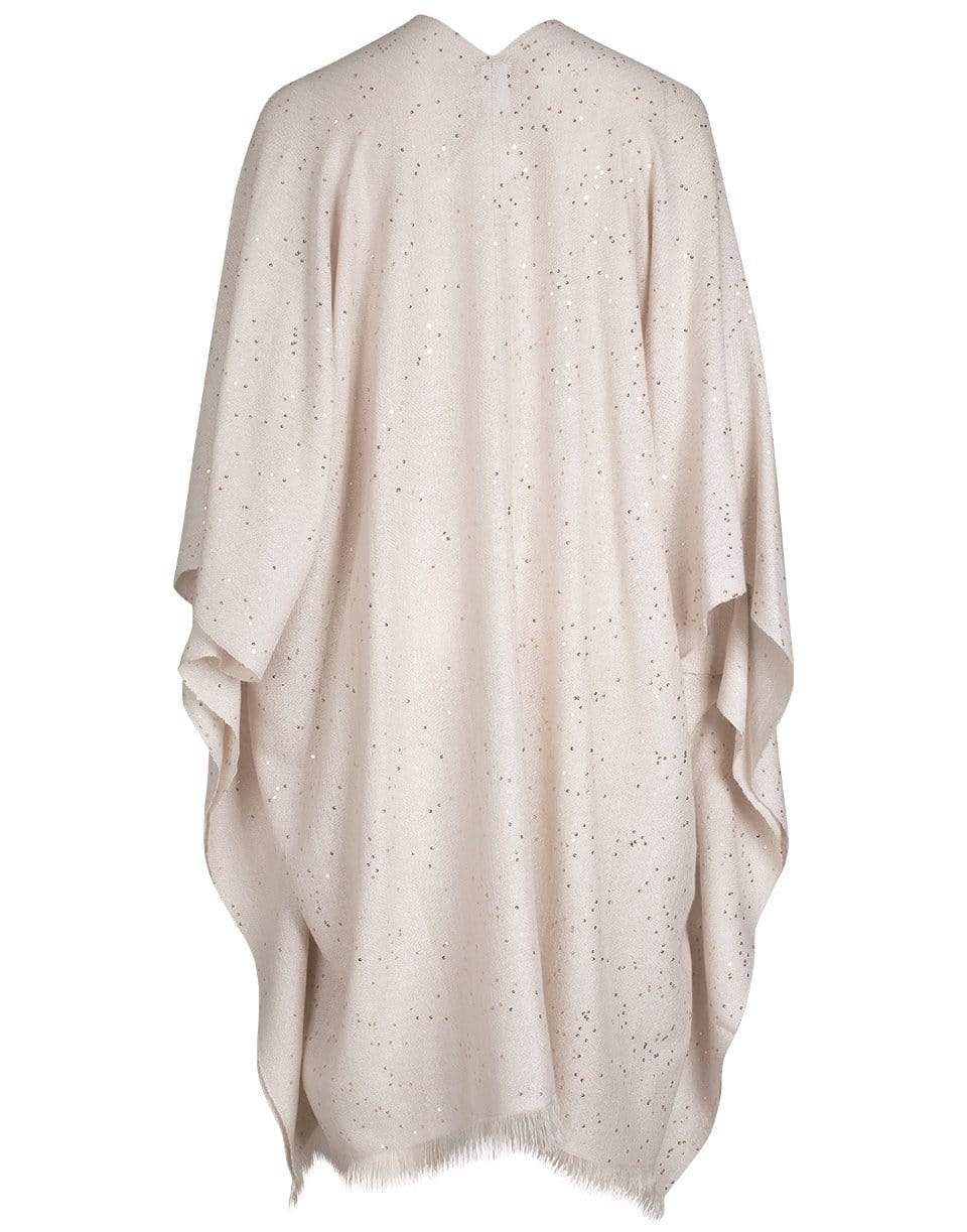 BRUNELLO CUCINELLI-Cashmere and Silk Poncho - Oyster-OYSTER