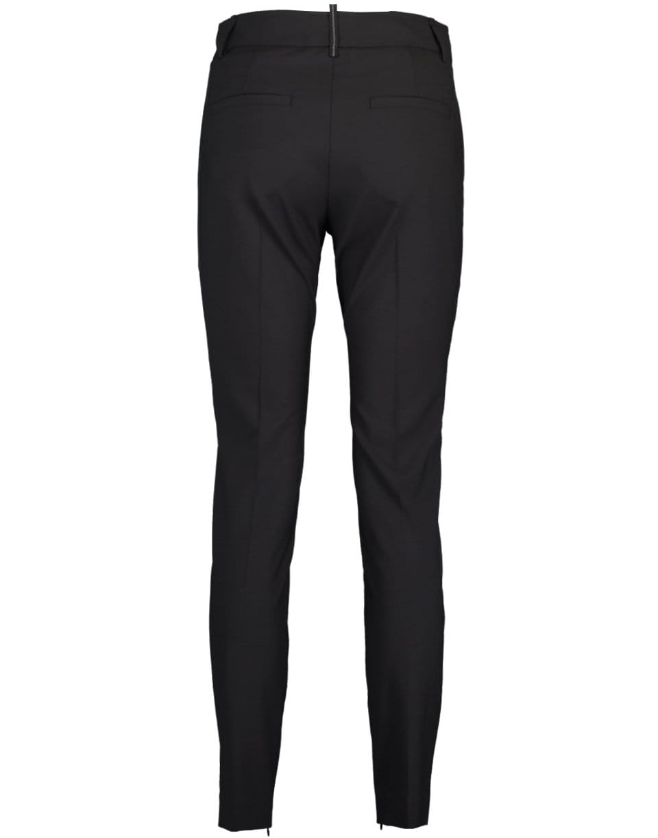 BRUNELLO CUCINELLI-Tropical Wool Zip Trouser-