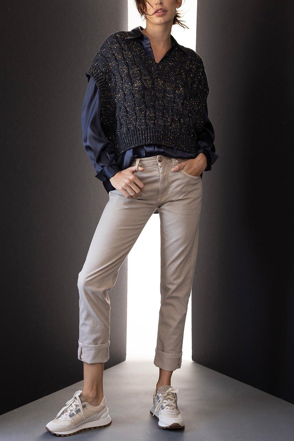 BRUNELLO CUCINELLI-Garment Dyed Trouser-