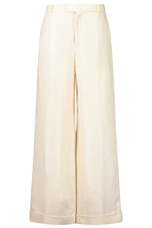 Roll Cuff Trouser-CREAM-38-CLOTHINGPANTCASUAL-BRUNELLO CUCINELLI